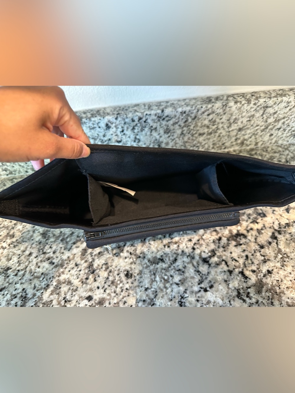 Skip Hop Black Waist Belt Bag with Front Zip Pocket - Picture 2 of 4